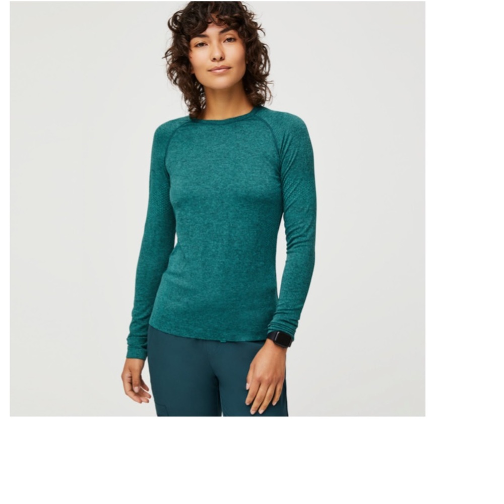 Figs Caribbean Blue Salta Underscrub Top